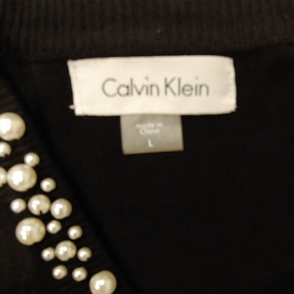 Perfect Date Night Black W/ Pearls Little Sweater - Picture 3 of 4